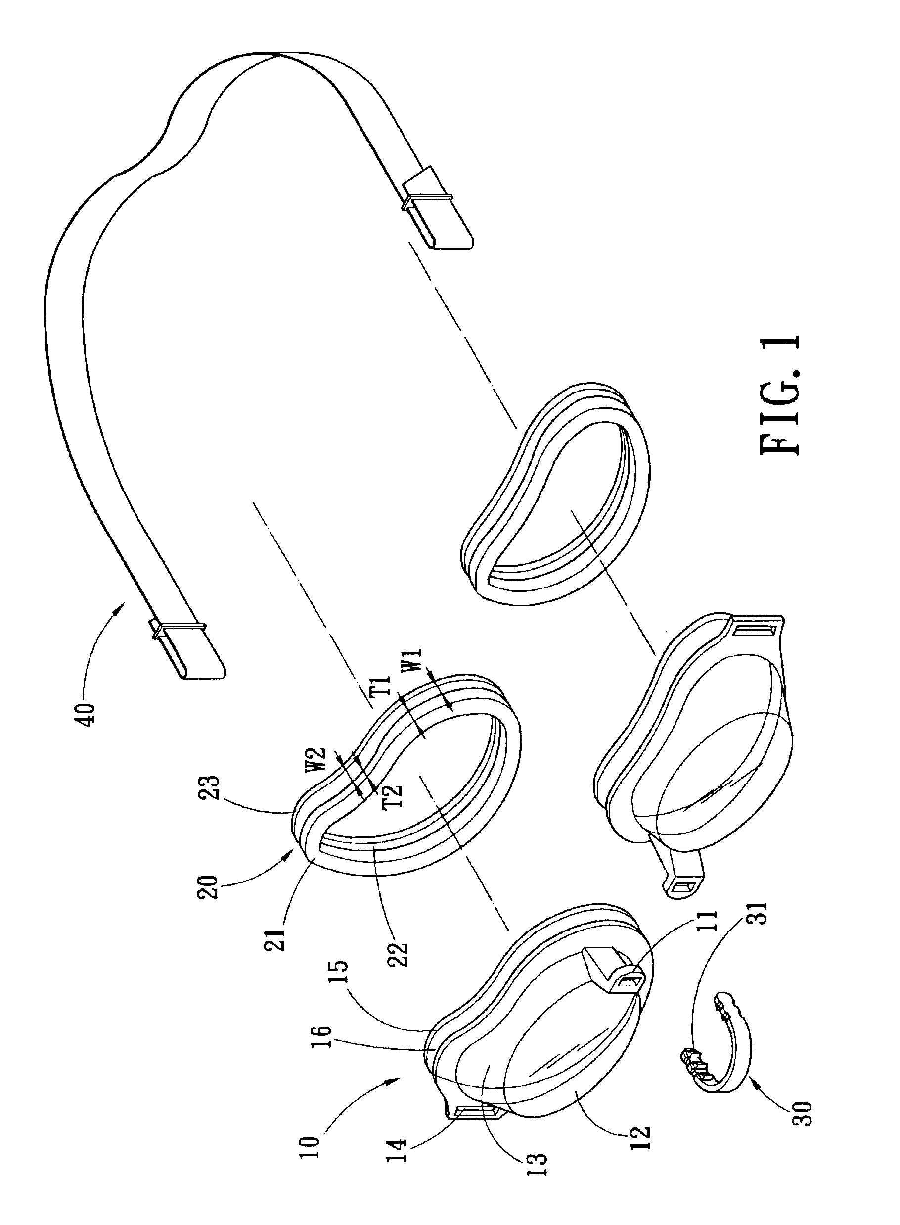 Ergonomic swimming goggles