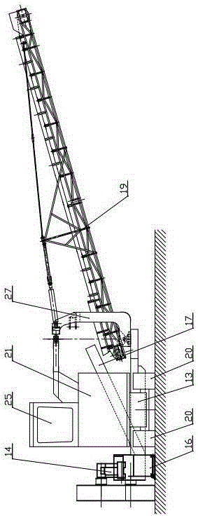 Lateral type double-drum opencast machine