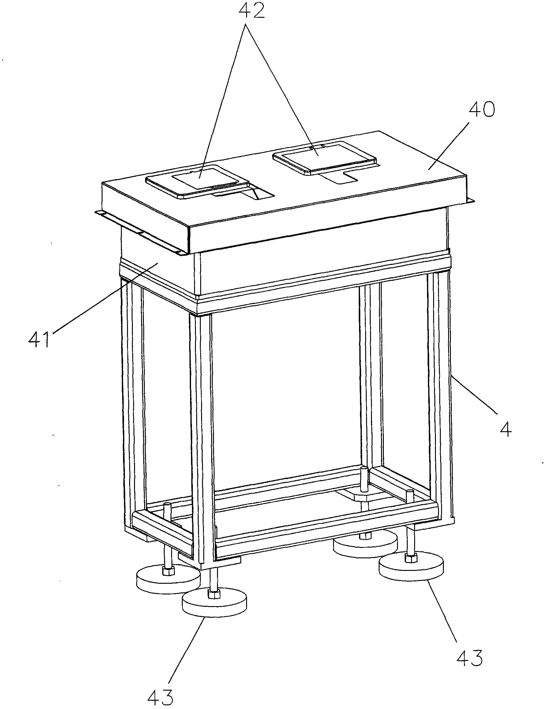 Vacuum injection equipment of flexibly-packaged lithium battery