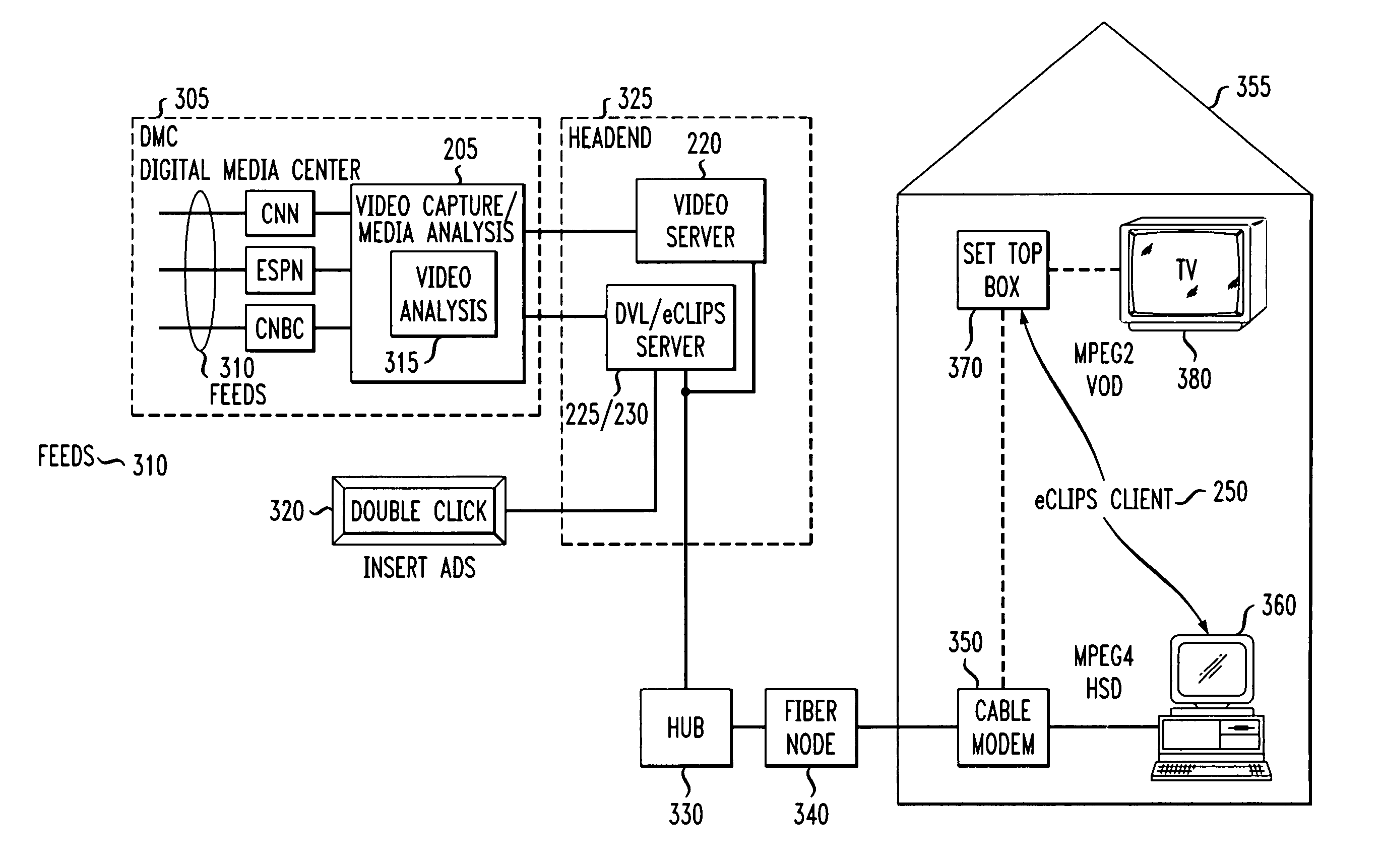 Method and system for embedding information into streaming media