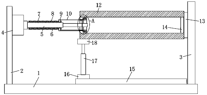 Reciprocating type polishing device for stainless steel pipe machining and method