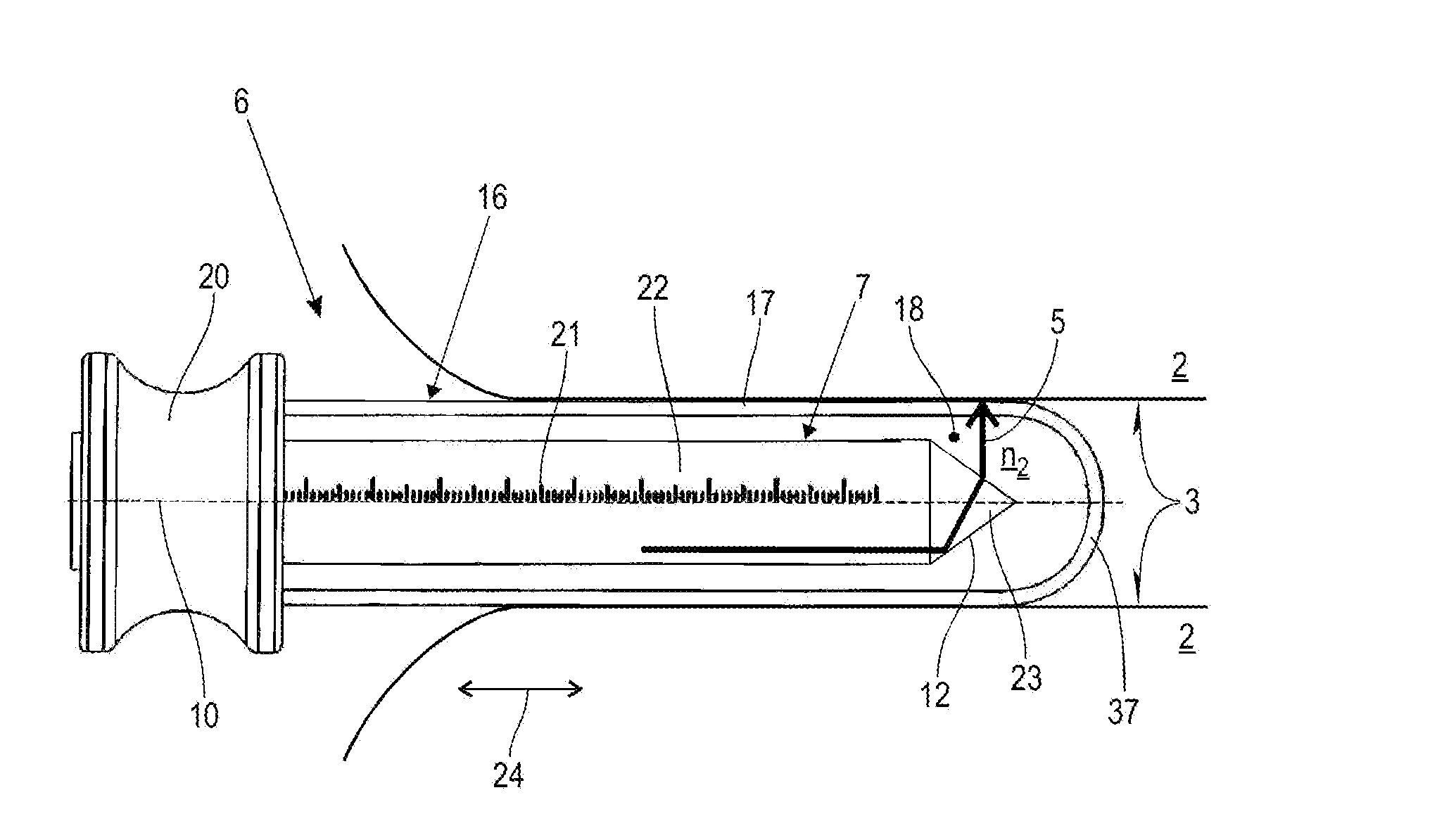 Laser system and method for the treatment of body tissue