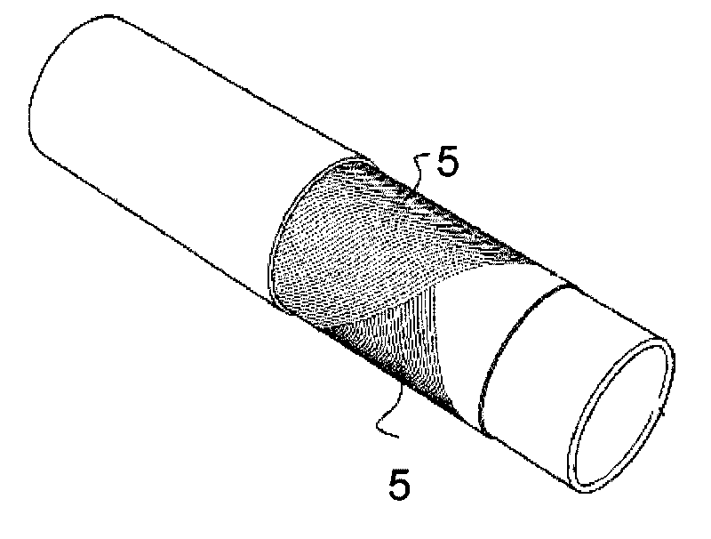 Fiber band reinforced thermoplastic pipe