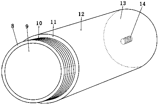 Portable tubular shielding effectiveness measuring device and method of electromagnetic shielding fabric