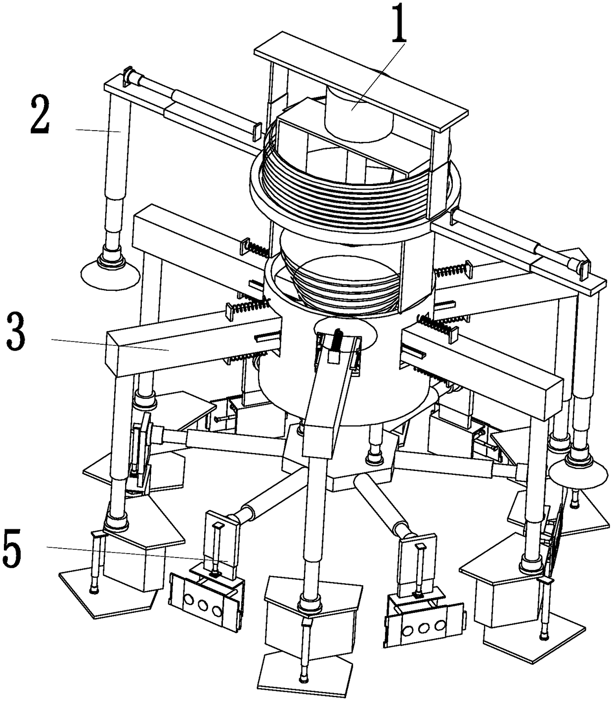 Electric power distribution cabinet installation equipment