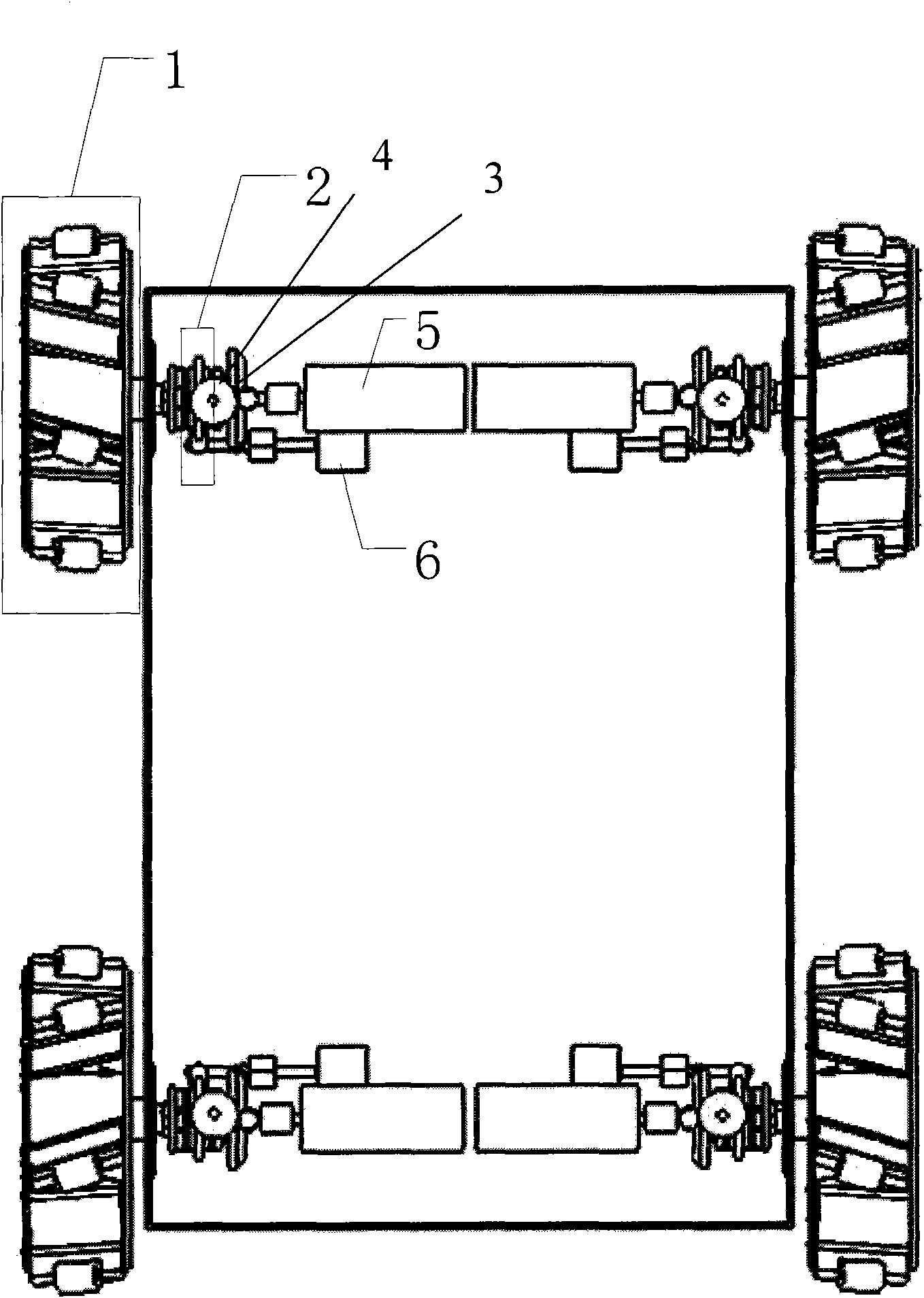 Triphibian omnibearing moving mechanism