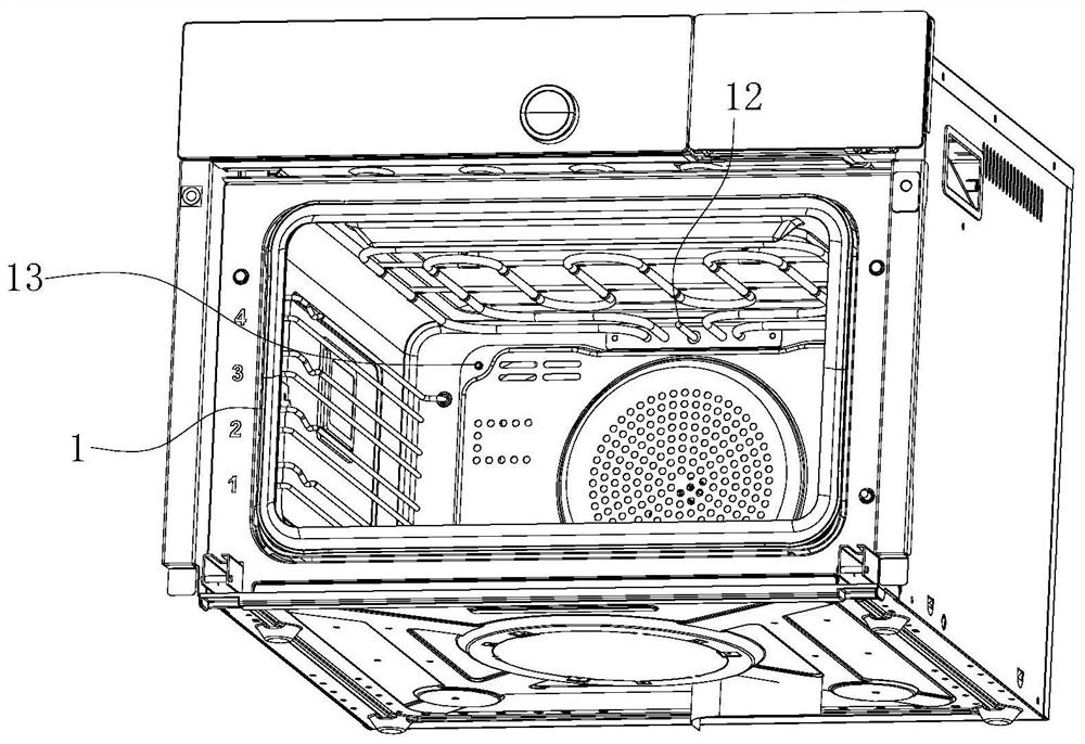 Exhaust structure of steaming and baking cooking equipment and steaming and baking all-in-one machine