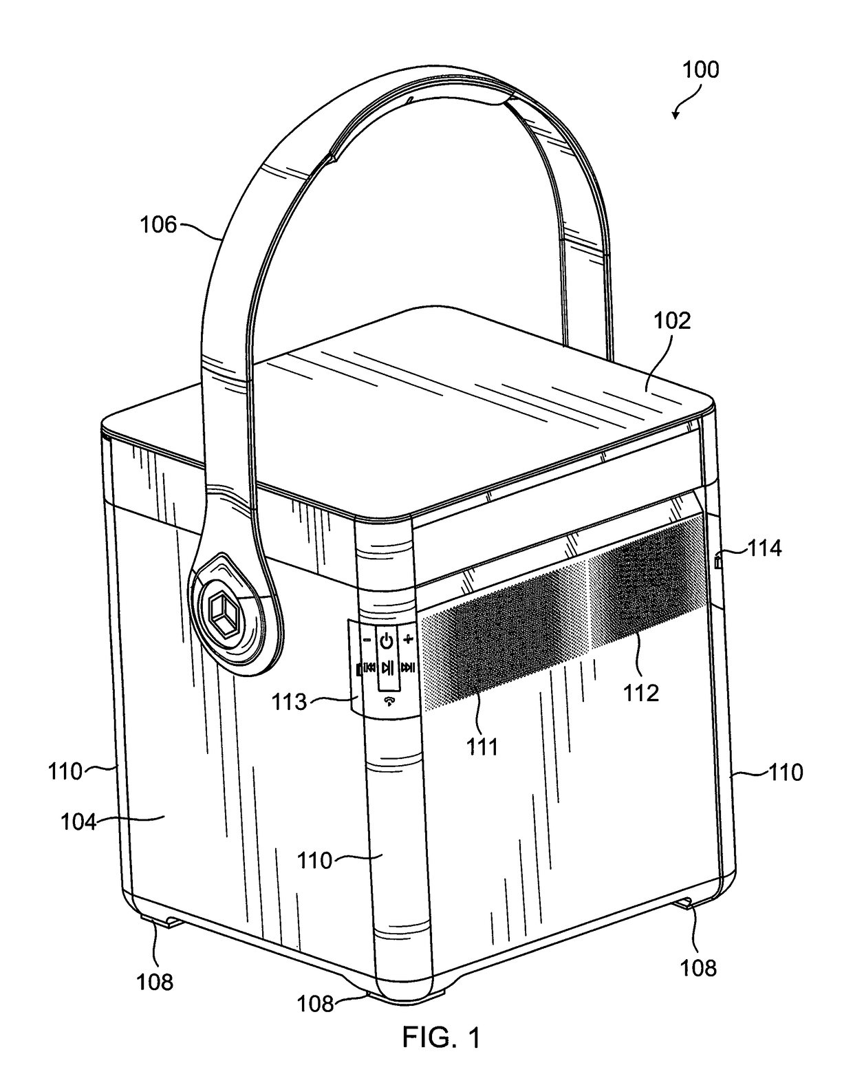 Container with power assist wheels