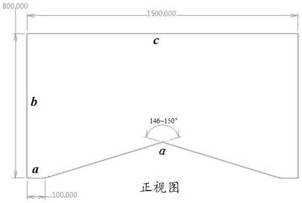 V-shaped anvil for drawing out large-specification round rod and method for drawing out large-specification round rod