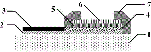 Graded porous nano alumina/gold composite film electrode and preparation method thereof