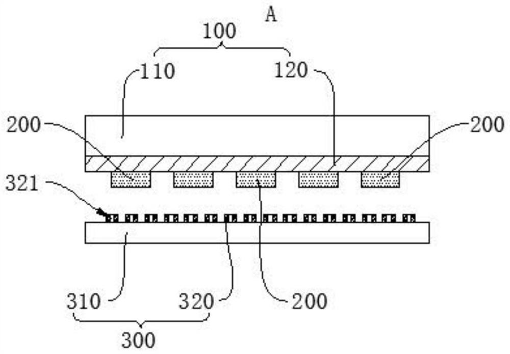 LED chip transfer method, transfer substrate preparation method and display device