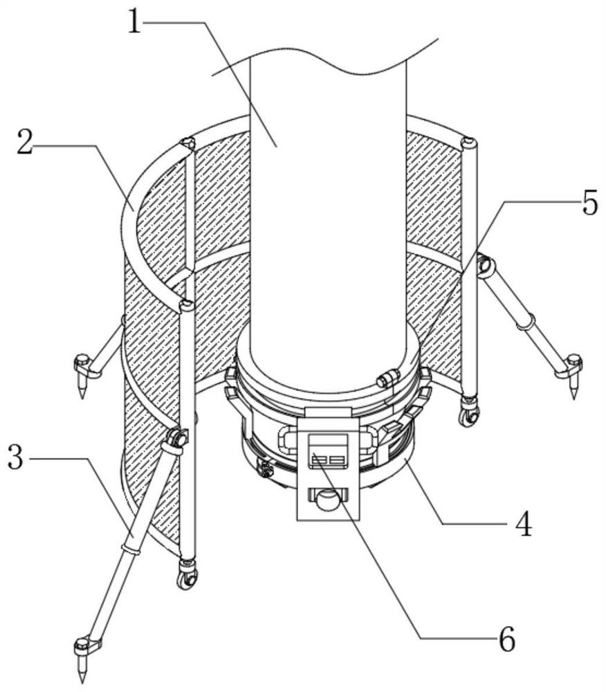 Auxiliary welding device for pile tip of highway PHC pipe pile