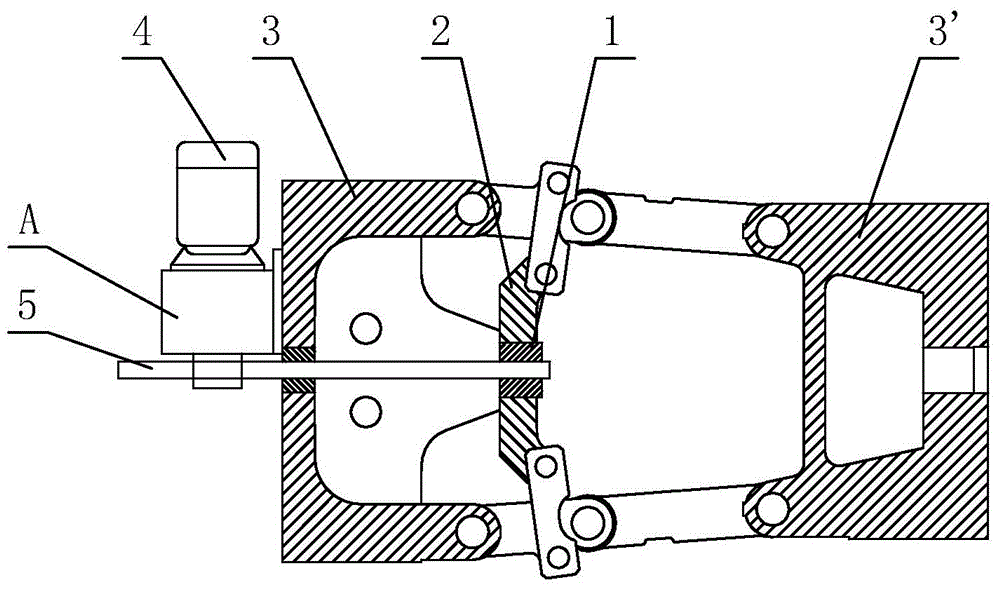 Gear reducer transmission mechanism for mold locking of all-electric injection molding machine