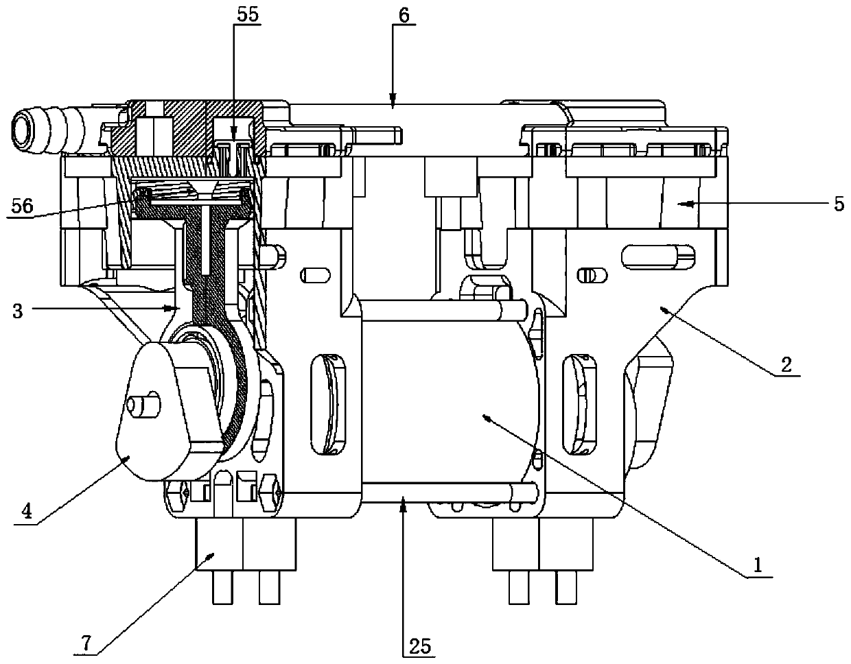 Direct-current brushless vacuum pump