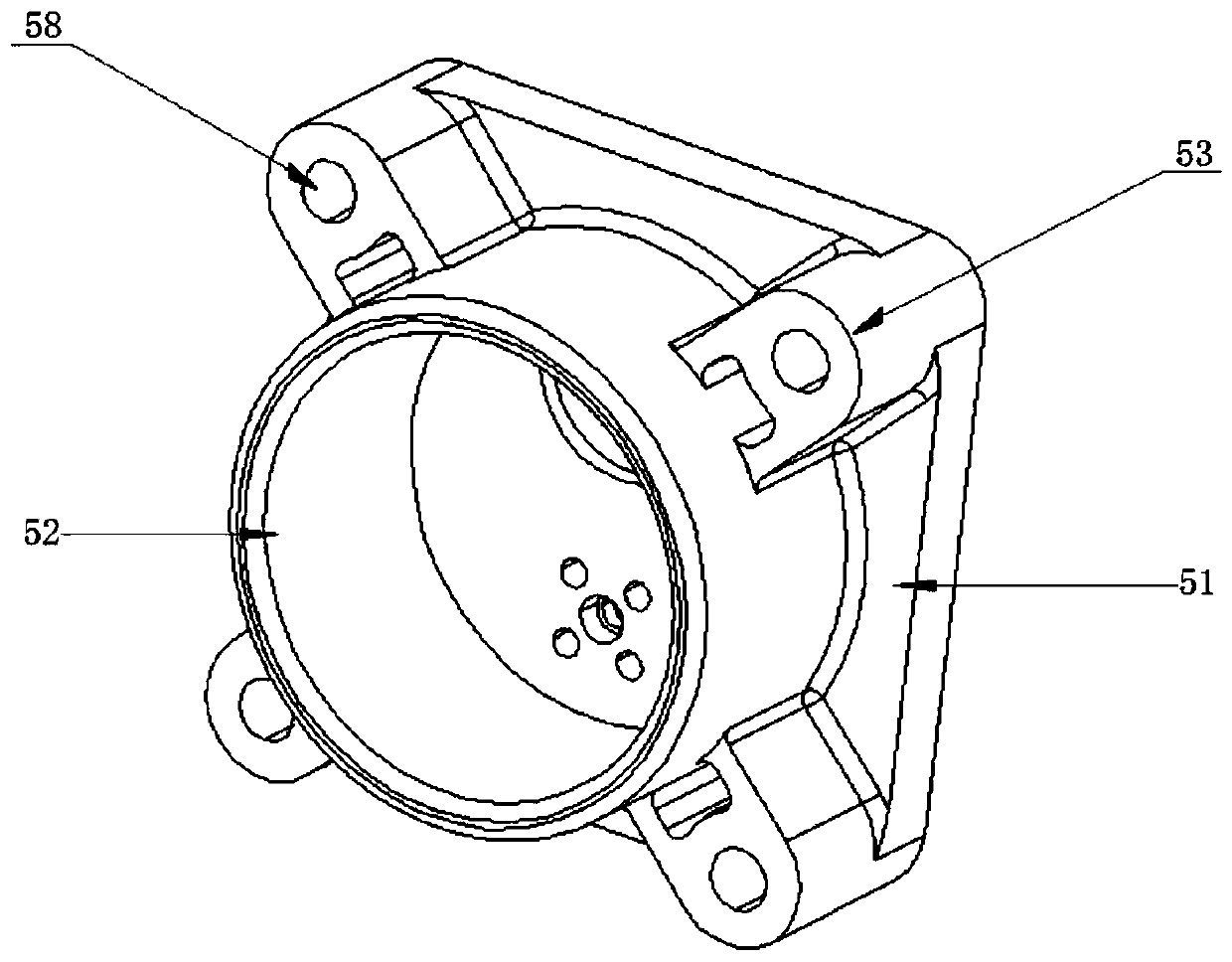 Direct-current brushless vacuum pump