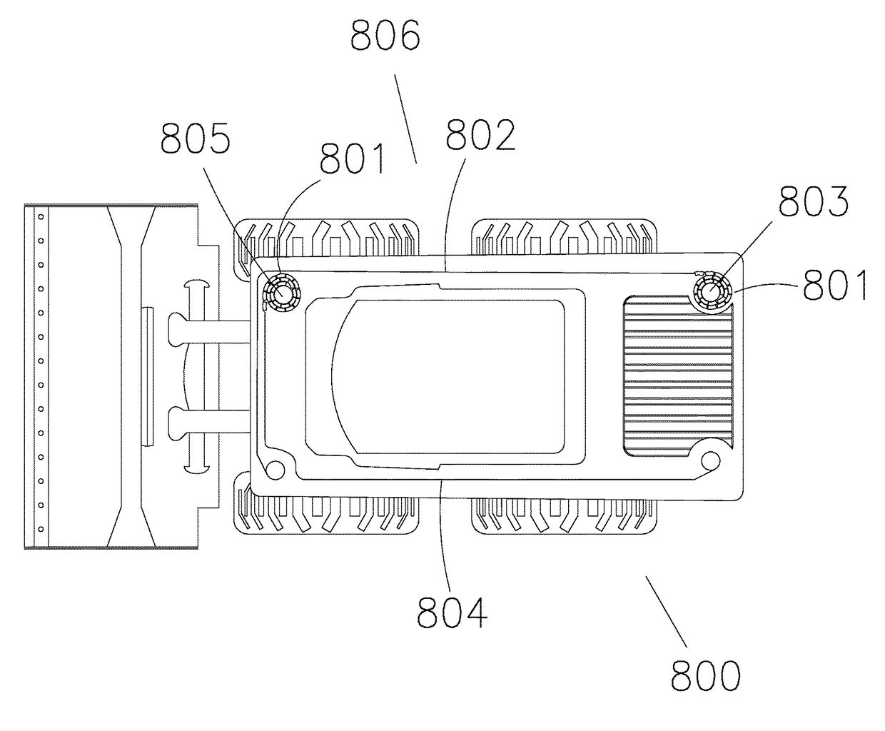 Configurable counterweight device and system for a material handling machine