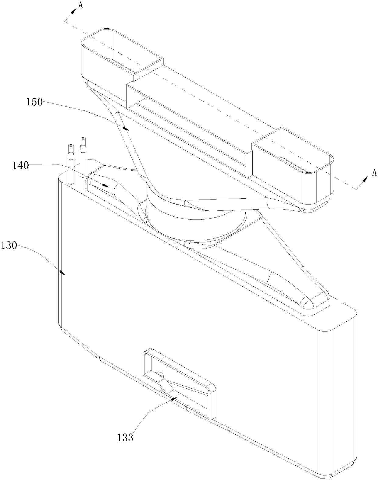 Refrigerator air-cooling evaporator defrosting structure and refrigerator