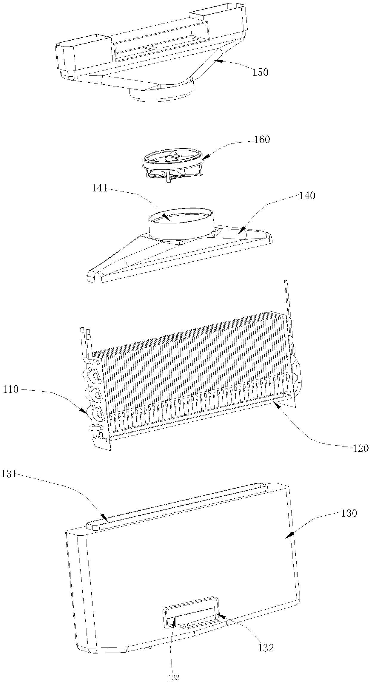 Refrigerator air-cooling evaporator defrosting structure and refrigerator