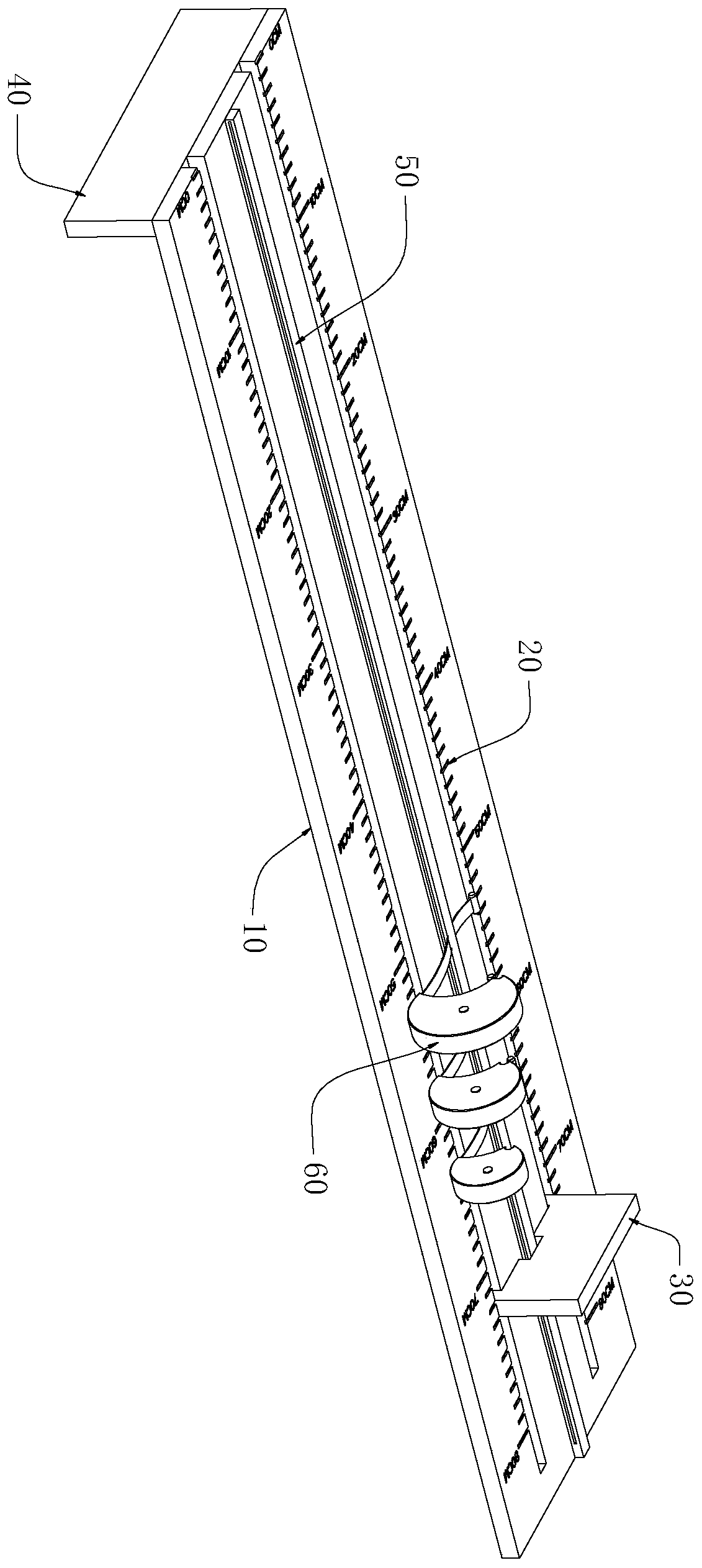 Self-service arm circumference measuring ruler