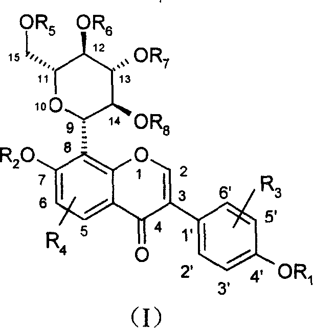 Puerarin derivative and its medicinal use