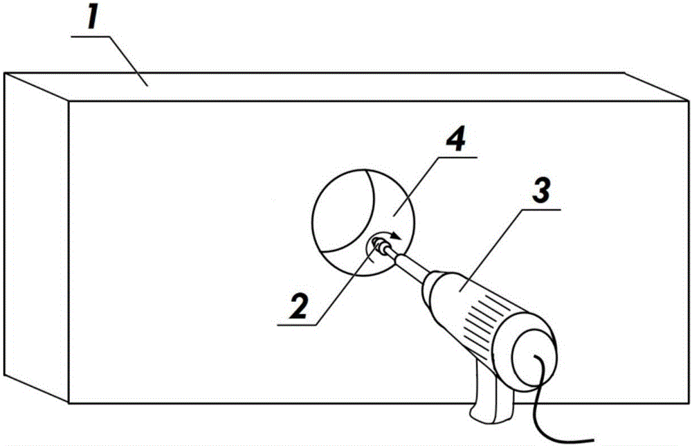 Hole-expanding compound reinforcing method for corrosion holes