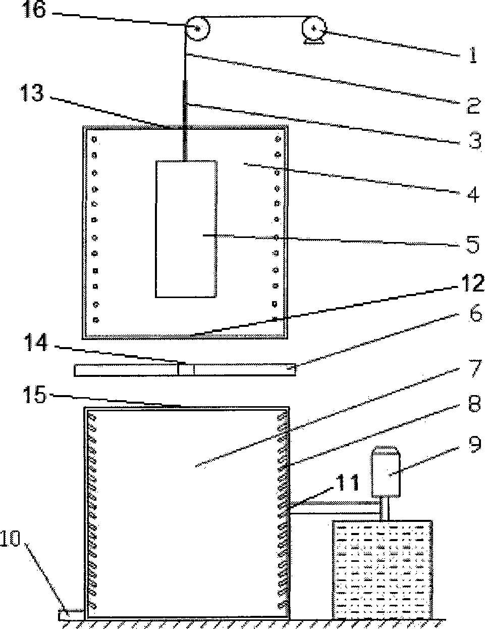 Vertical spray quenching apparatus and quenching technique