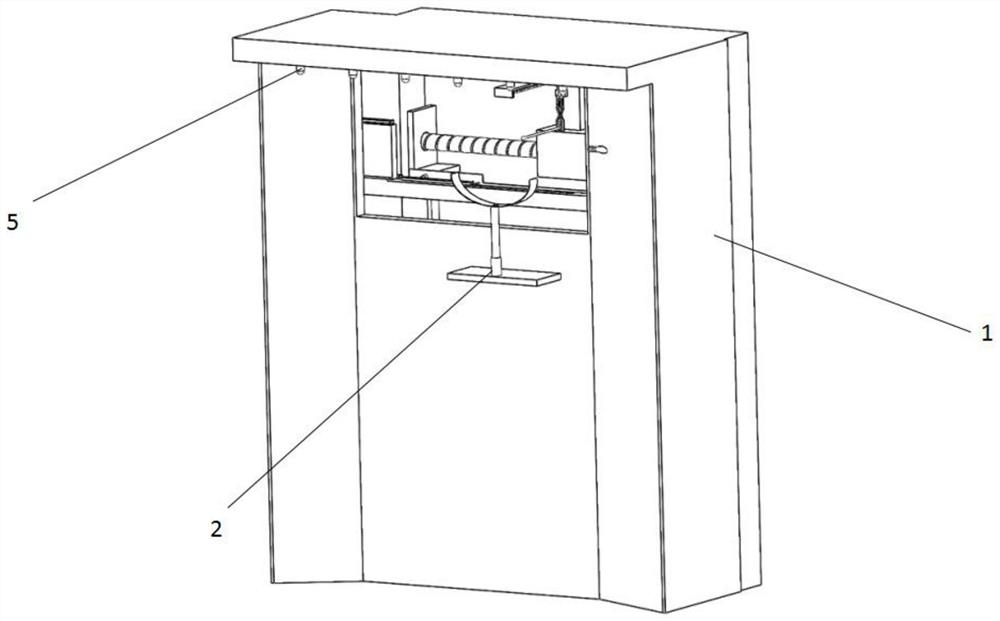 Cross infection prevention type detection device for infectious disease department