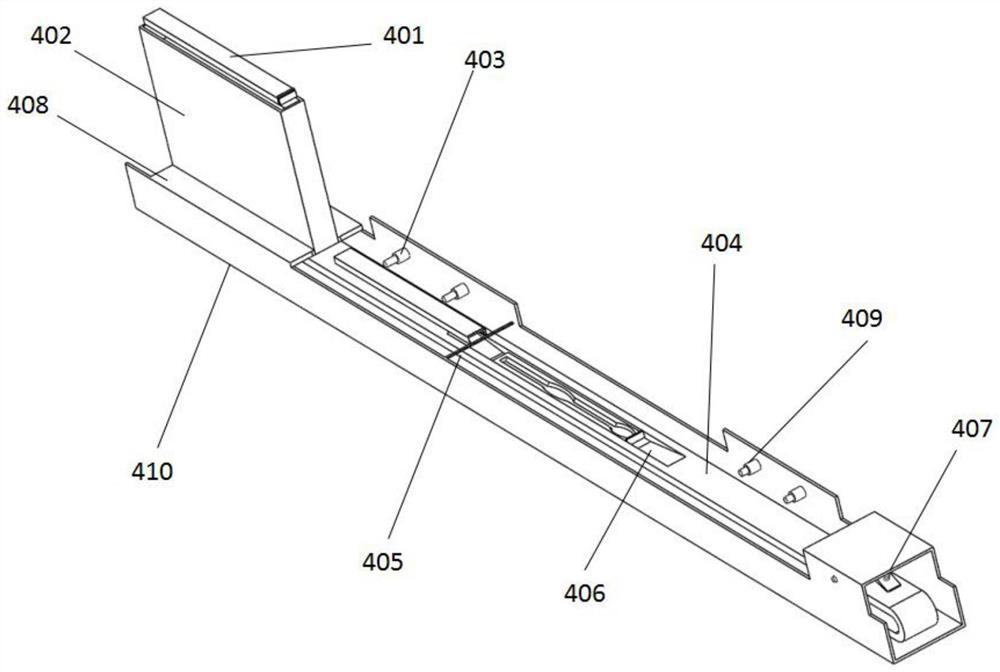 Cross infection prevention type detection device for infectious disease department