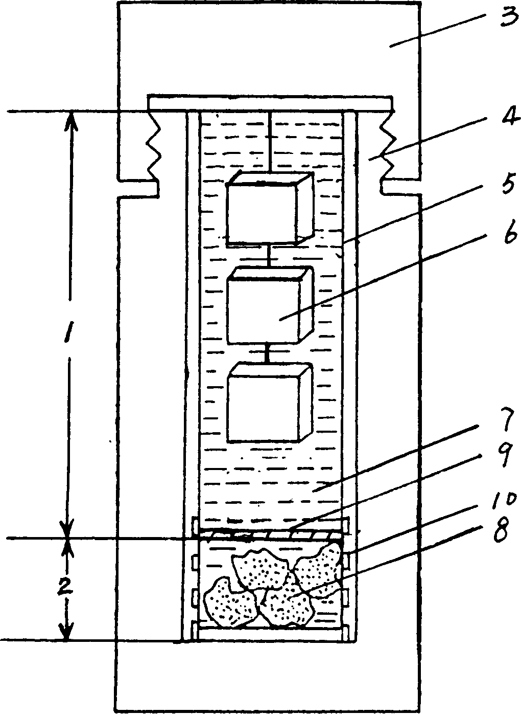 Method for growing neodymium-doped yttrium vanadate and yttrium vanadate composite laser crystal