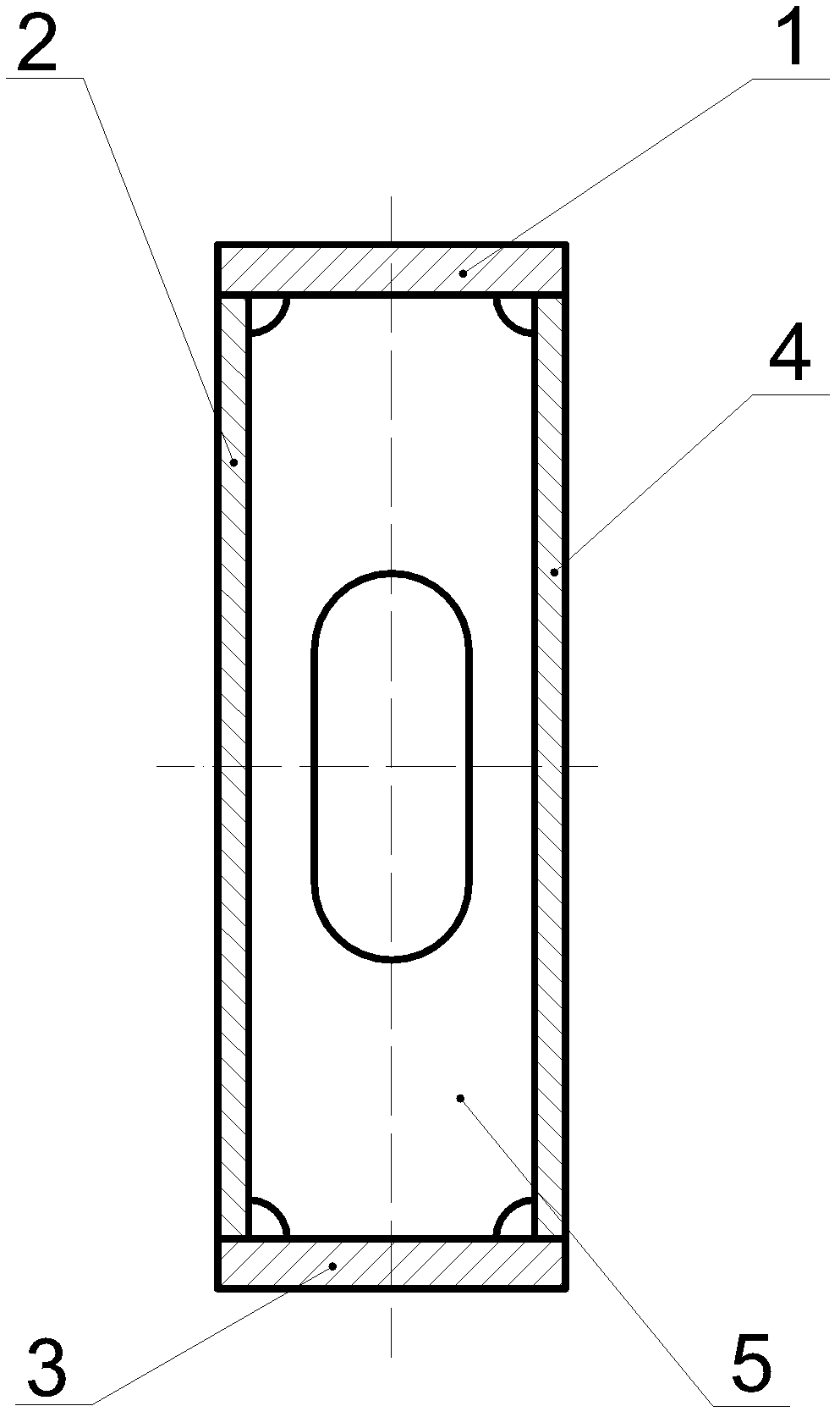 Porous inner gusset plate of supporting ring of converter