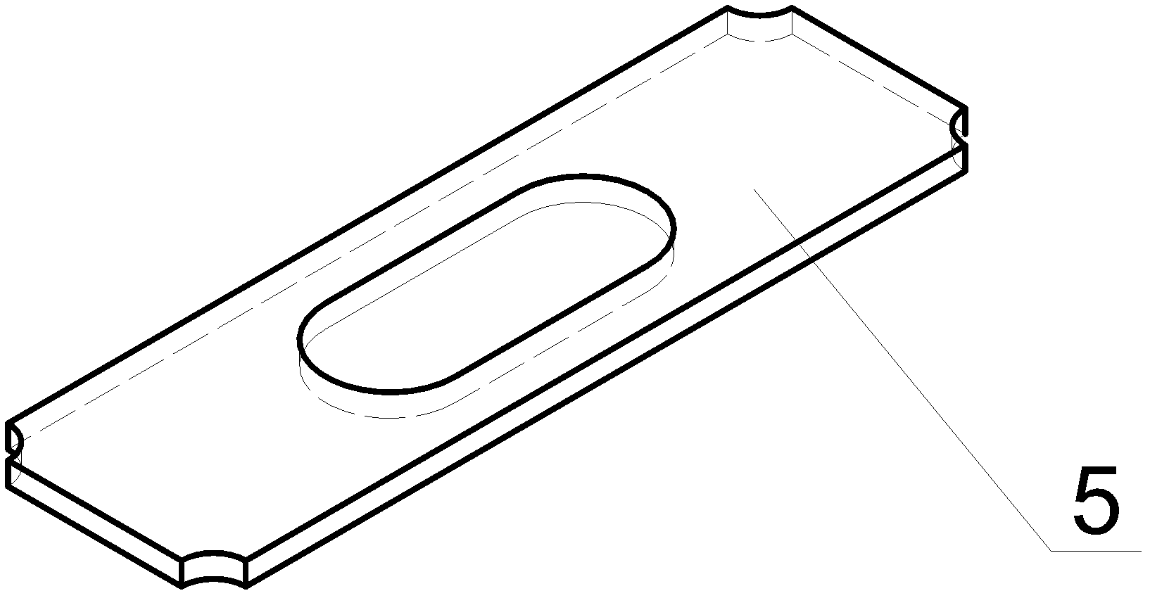 Porous inner gusset plate of supporting ring of converter