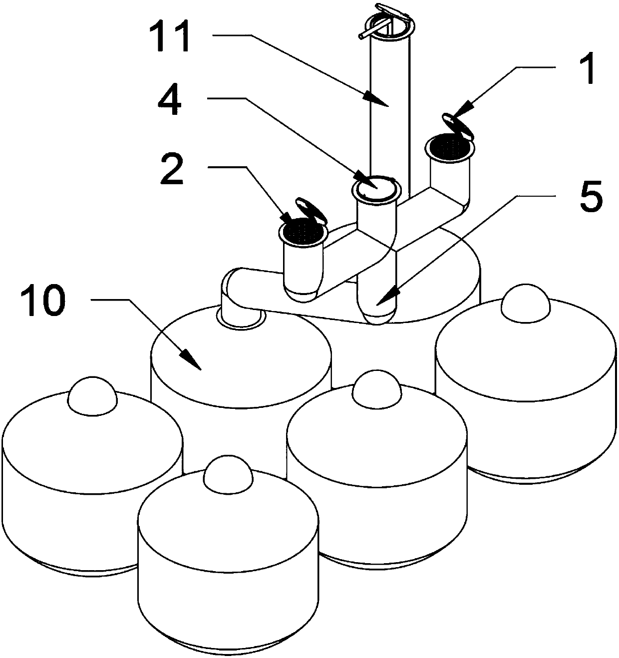 Multistage filtration rainwater collecting well device