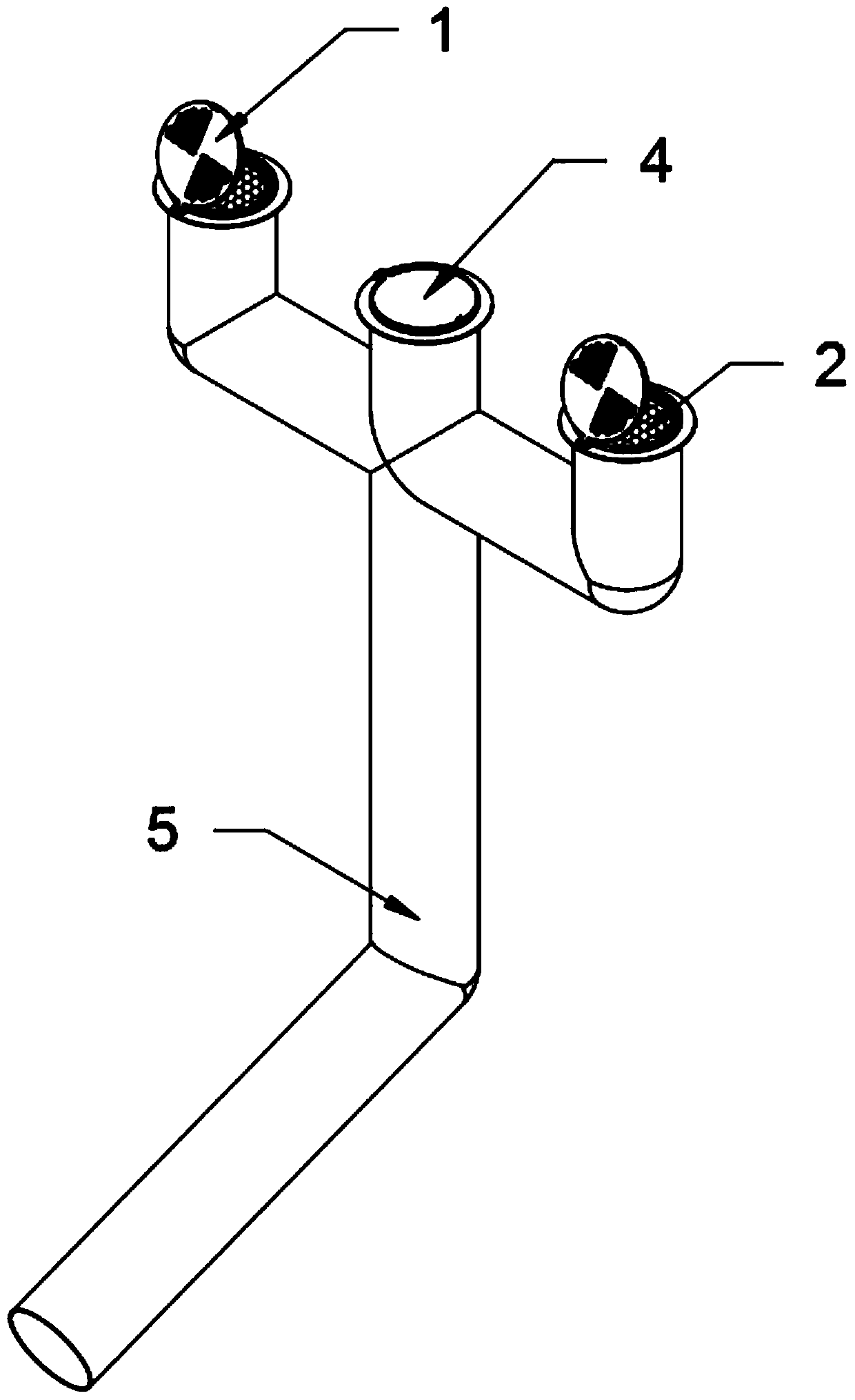 Multistage filtration rainwater collecting well device