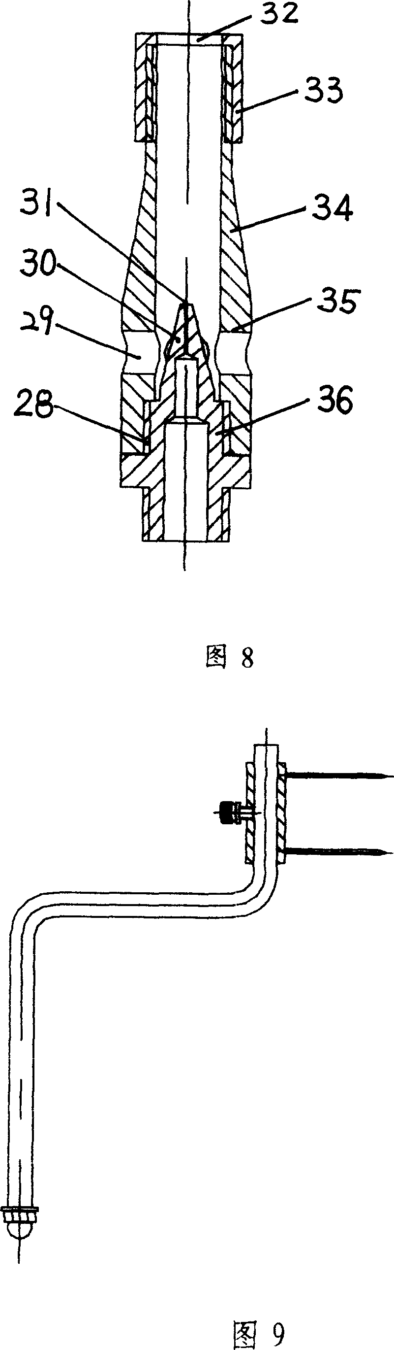 Construction materials flammability test device