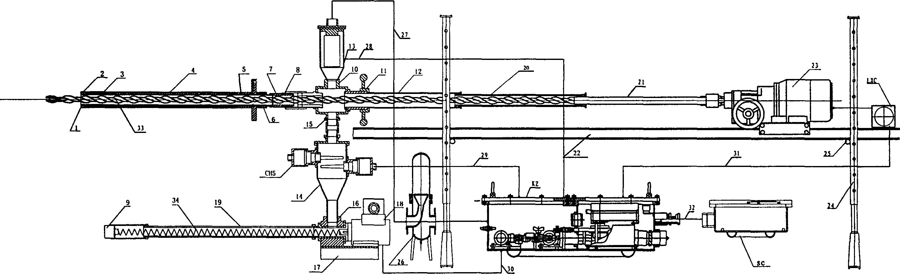 Continuous drilling flowrate process capable of predicting coal draft outburst and its apparatus