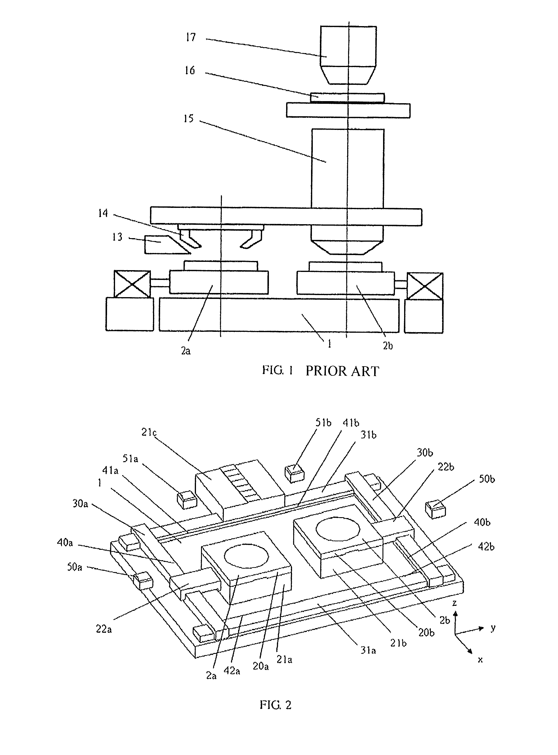 Dual stage positioning and switching system