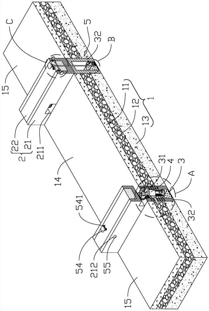 Municipal road rainwater diversion structure