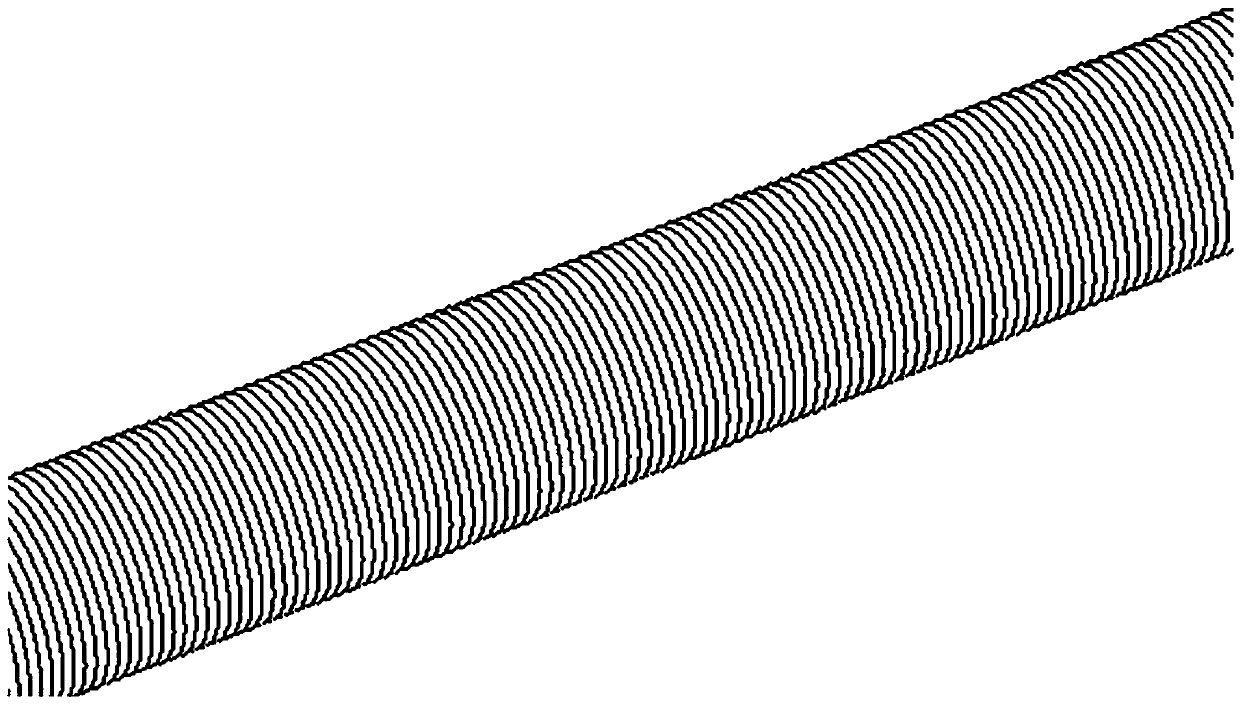 Underwater drag reduction bionic micro-nano structure