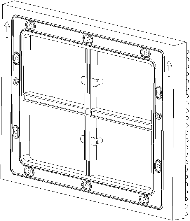 Pressing fastener and LED (light-emitting diode) display screen connected by utilizing same