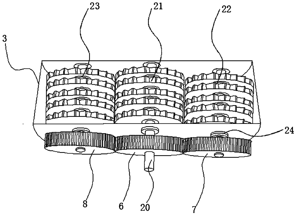 Treatment device for civil engineering construction waste