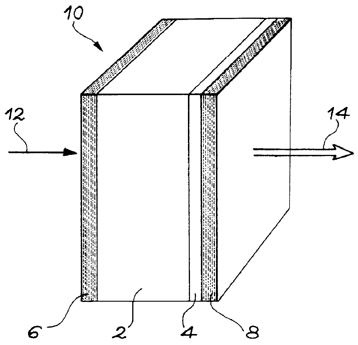 Solid microlaser passively switched by a saturable absorber and its production process