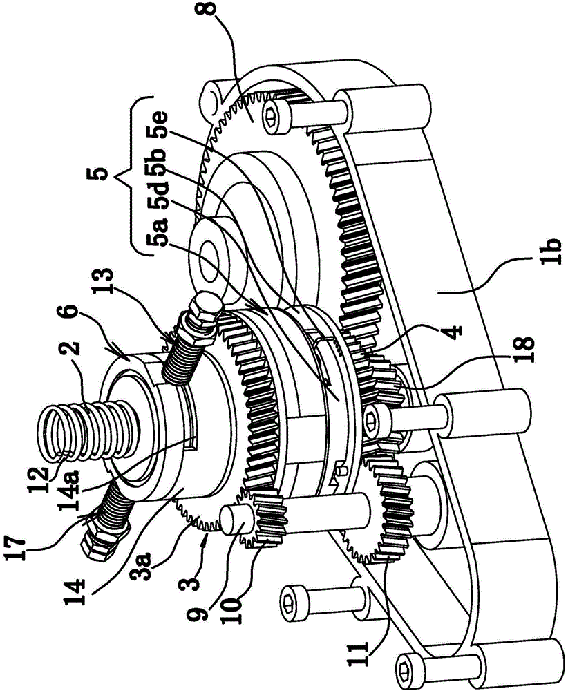 Bidirectional automatic variable-speed motor transmission device