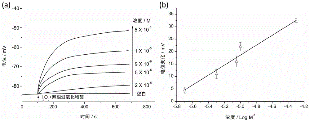 Potential sensor for phosphate anions and application of potential sensor