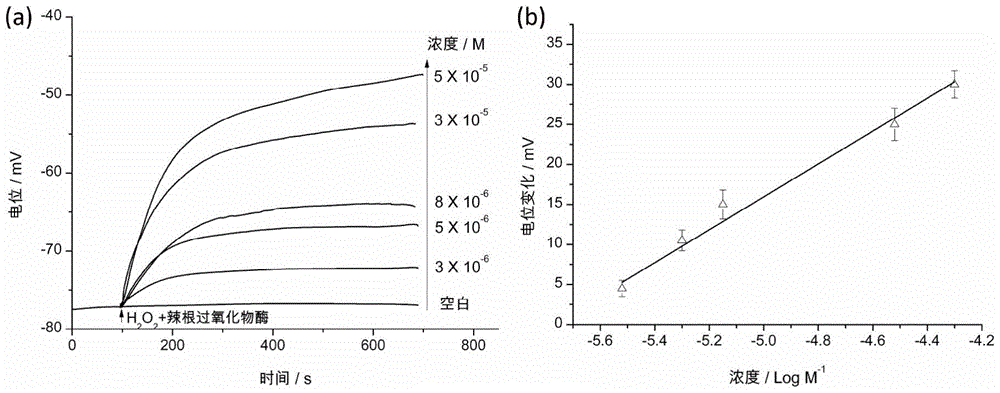 Potential sensor for phosphate anions and application of potential sensor