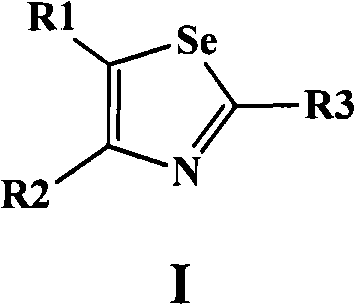 2,4,5-trisubstituted selenazole compounds and preparation method, compositions and application thereof