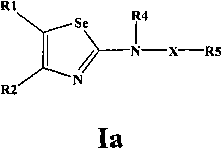 2,4,5-trisubstituted selenazole compounds and preparation method, compositions and application thereof