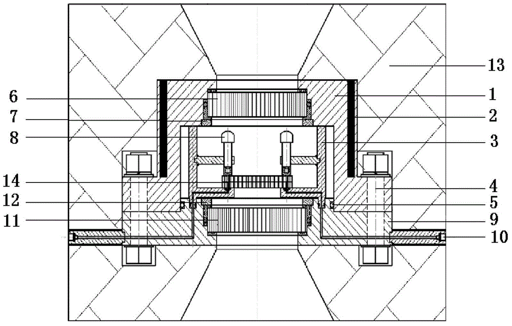 Variable high-temperature high-pressure visual rock core model holding device