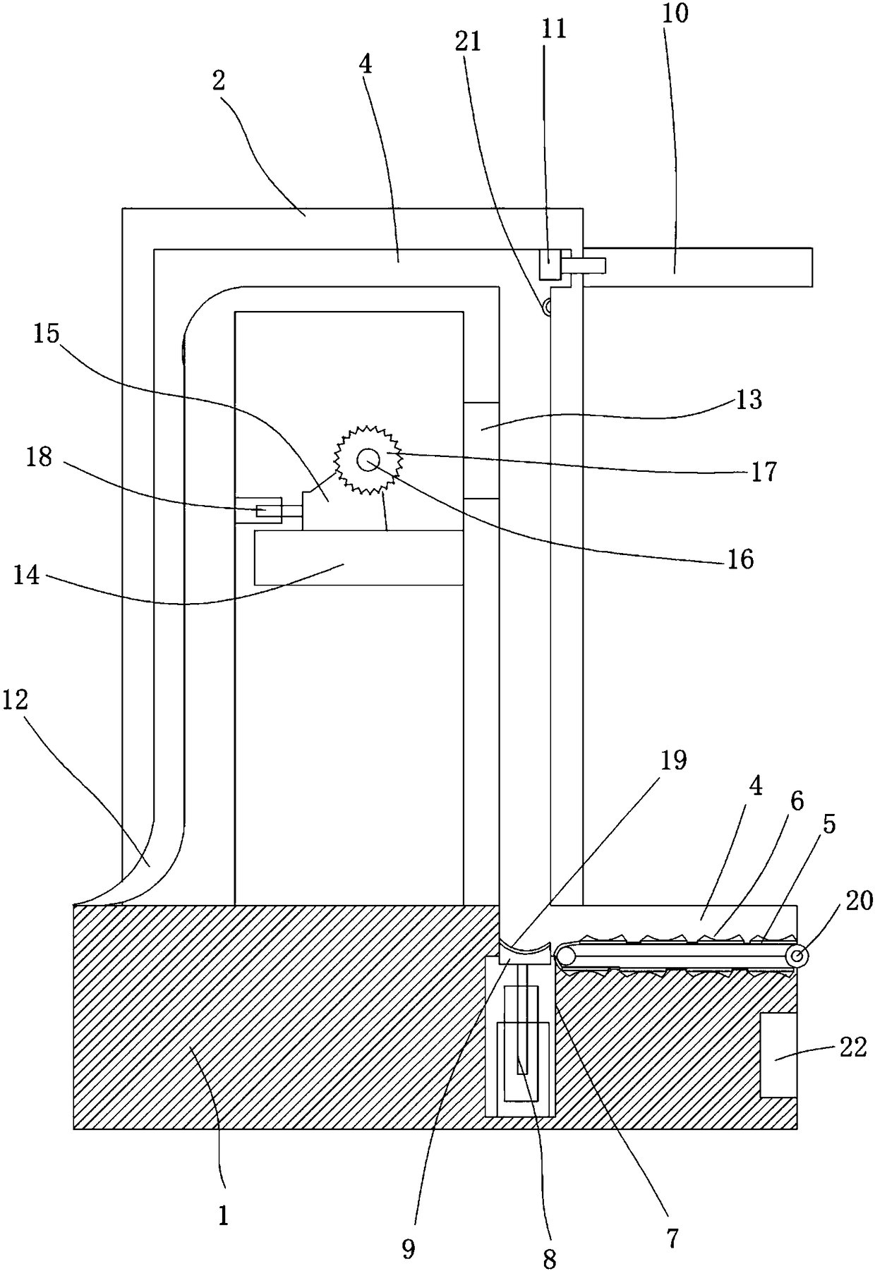 Bracket structure for plastic coiling block