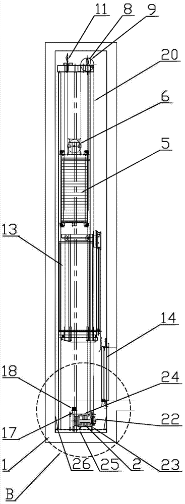 Corner door type home elevator