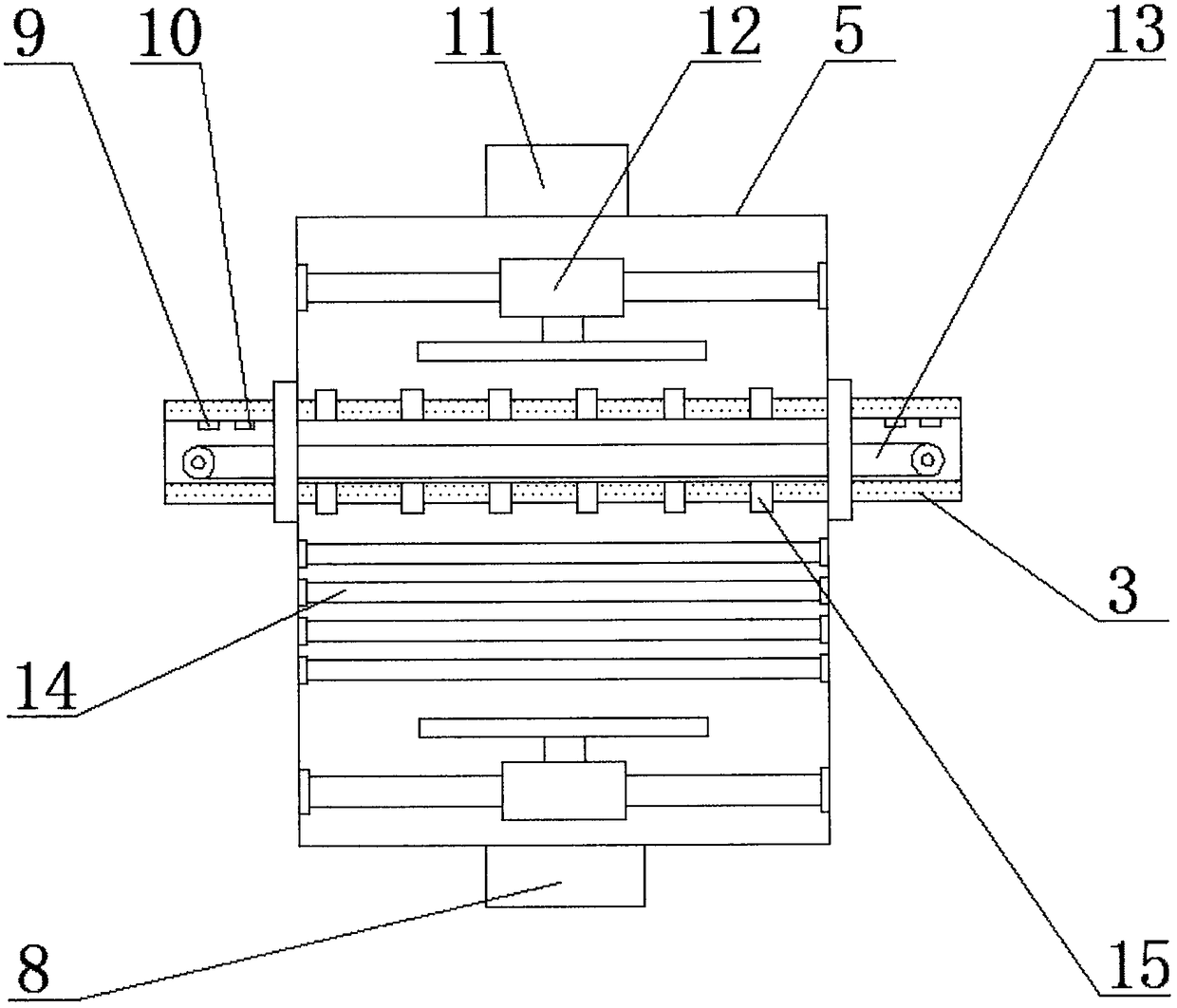 High-efficiency dehumidification device special for grain processing